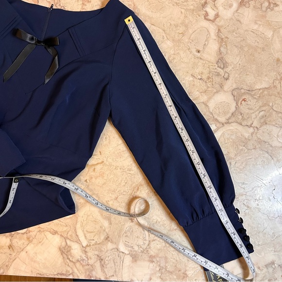 NWT Stop Staring 30s Style Navy Pin Up Dress Size Medium - Picture 12 of 15